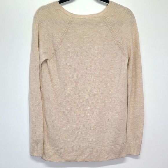 GapāKnitāV-NeckĀ CreamāSweaterāSizeāXS - Picture 2 of 4